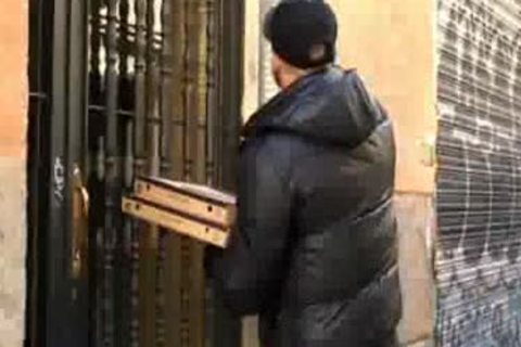 kinky hairy Pizza boy bonks