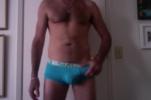 large Boner Blue underwear Jerkin