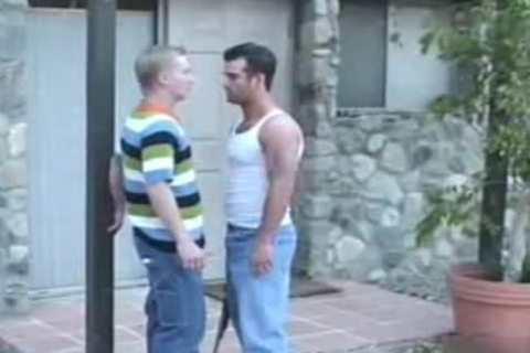 Country man fucks twink
