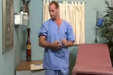 lewd Doctor Teasing His Hard penis