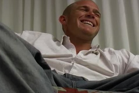 Jarred Tugging His pecker