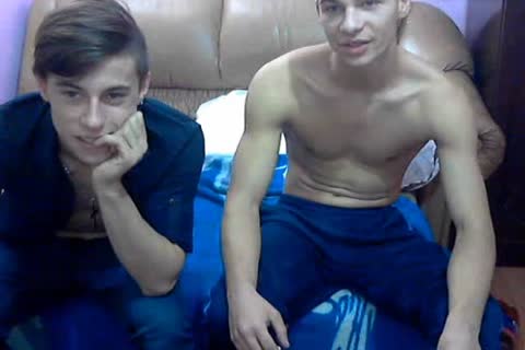 two handsome bisexual Romanian teens With nice cocks & tight booties On web camera.