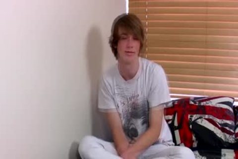 Ginger Emo teen Kai Alexander Pleasures Himself On A sofa