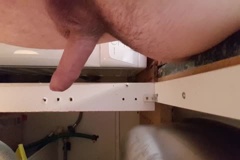 Washing The Dishes bare. Floppy Precum cock Wobble