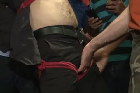 Tattoo gay bound With cumshot