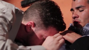 Warehouse encounter - Andrew Stark with Enrique Romo butthole pound