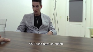 A young guy acquires plowed during job offer interview