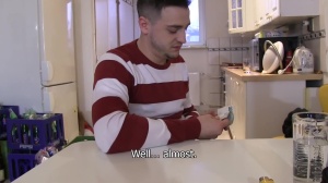 The lad receives a really rough ride