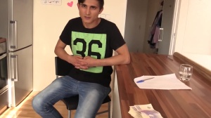 tiny and lean lad with a monstrous pecker