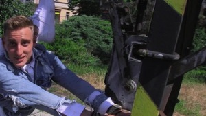 perky ass beauty is about to pound hard outside