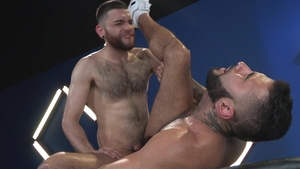 RagingStallion: Hairy Rikk York and Hugo Diaz rimming video