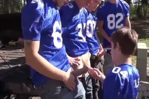 A homosexual Pack With humongous knobs. Outdoor homosexual gangbang