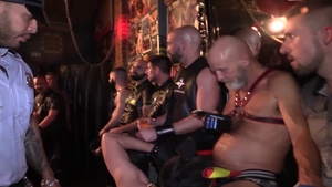 MachoFactory.com - Perfect slut fetish doggy in club