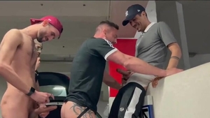3 throbbing cocks To Take In A Garage PART 1