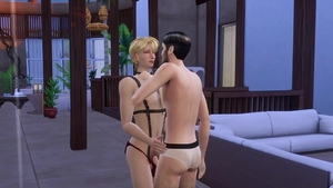 Rimming on vacation among hairy gay