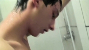 LustForBoys.com: Max together with Uncut stroking in shower