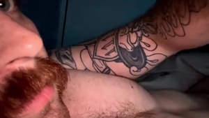 str8 Tatted slutty Ginger Stached POV (Ladies only cam)