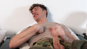Men: Bottom Rides Fellow Privates in Turn